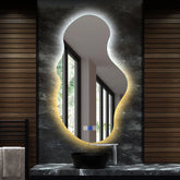 LED Spiegel Asymmetrisch 2 | Touch-Schalter | Anti-Beschlag-Funktion | Einstellbare Farbtemperatur - Reyze Seria Ambient Model 1 - Vertikal