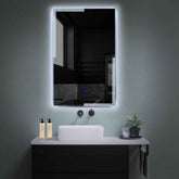 LED Spiegel Vertikal | Touch-Schalter | Kaltweißes Licht - Reyze Seria Edge Model 2