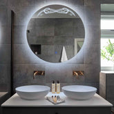 LED Spiegel Rund | Touch-Schalter | Kaltweißes Licht - Reyze Seria Good Vibes Model 6