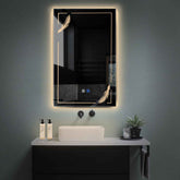 LED Spiegel Vertikal | Touch-Schalter | Anti-Beschlag-Funktion | Warmweißes Licht - Reyze Seria Good Vibes Model 2