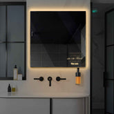 LED Spiegel Quadratisch | Wandschalter-Steuerung | Warmweißes Licht - Reyze Seria Motivated Model 4