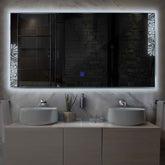 LED Spiegel Rechteckig | Touch-Schalter | Kaltweißes Licht - Reyze Seria Good Vibes Model 4