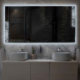 LED Spiegel Rechteckig | Wandschalter-Steuerung | Kaltweißes Licht - Reyze Seria Good Vibes Model 4