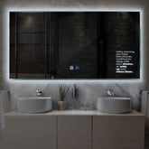 LED Spiegel Rechteckig | Touch-Schalter | Anti-Beschlag-Funktion | Kaltweißes Licht - Reyze Seria Motivated Model 2