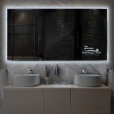 LED Spiegel Rechteckig | Wandschalter-Steuerung | Kaltweißes Licht - Reyze Seria Motivated Model 3