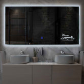 LED Spiegel Rechteckig | Touch-Schalter | Kaltweißes Licht - Reyze Seria Motivated Model 3