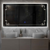 LED Spiegel Rechteckig | Touch-Schalter | Neutralweißes Licht - Reyze Seria Good Vibes Model 5