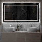 LED Spiegel Rechteckig | Wandschalter-Steuerung | Neutralweißes Licht - Reyze Seria Minimal Model 1