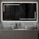 LED Spiegel Rechteckig | Touch-Schalter | Neutralweißes Licht - Reyze Seria Minimal Model 2