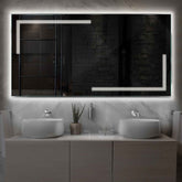 LED Spiegel Rechteckig | Wandschalter-Steuerung | Neutralweißes Licht - Reyze Seria Minimal Model 2