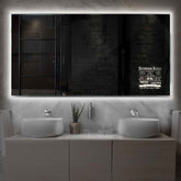 LED Spiegel Rechteckig | Wandschalter-Steuerung | Neutralweißes Licht - Reyze Seria Motivated Model 5