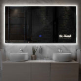 LED Spiegel Rechteckig | Touch-Schalter | Neutralweißes Licht - Reyze Seria Motivated Model 6