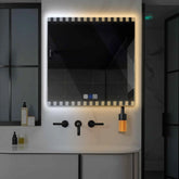 LED Spiegel Quadratisch | Touch-Schalter | Anti-Beschlag-Funktion | Einstellbare Farbtemperatur - Reyze Seria Edge Model 6