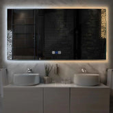 LED Spiegel Rechteckig | Touch-Schalter | Anti-Beschlag-Funktion | Einstellbare Farbtemperatur - Reyze Seria Good Vibes Model 4