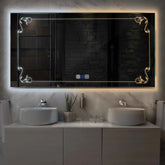 LED Spiegel Rechteckig | Touch-Schalter | Anti-Beschlag-Funktion | Einstellbare Farbtemperatur - Reyze Seria Good Vibes Model 5