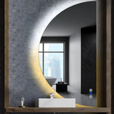 LED Spiegel Halbmond | Touch-Schalter | Anti-Beschlag-Funktion | Einstellbare Farbtemperatur - Reyze Seria Ambient Model 1 - Rechte Seite