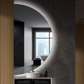 LED Spiegel Halbmond | Wandschalter-Steuerung | Kaltweißes Licht - Reyze Seria Ambient Model 1 - Linke Seite