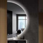 LED Spiegel Halbmond | Touch-Schalter | Kaltweißes Licht - Reyze Seria Ambient Model 1 - Linke Seite