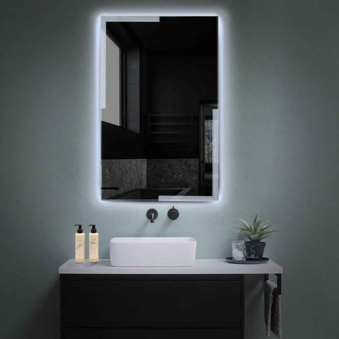 LED Spiegel Vertikal | Wandschalter-Steuerung | Kaltweißes Licht - Reyze Seria Edge Model 2