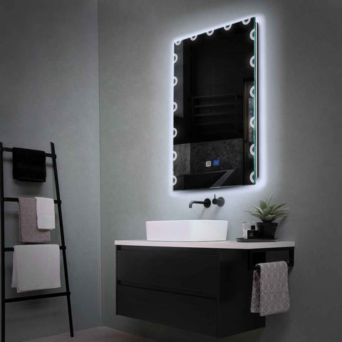 LED Spiegel Vertikal | Touch-Schalter | Anti-Beschlag-Funktion | Kaltweißes Licht - Reyze Seria Edge Model 4