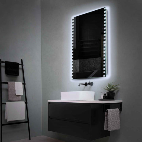 LED Spiegel Vertikal | Wandschalter-Steuerung | Kaltweißes Licht - Reyze Seria Edge Model 6