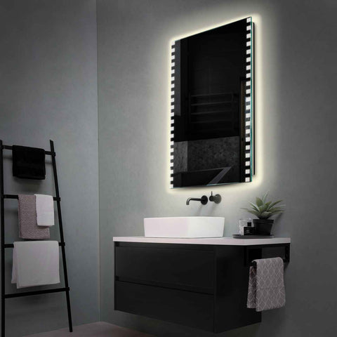 LED Spiegel Vertikal | Wandschalter-Steuerung | Neutralweißes Licht - Reyze Seria Edge Model 6