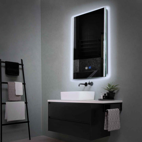 LED Spiegel Vertikal | Touch-Schalter | Anti-Beschlag-Funktion | Kaltweißes Licht - Reyze Seria Edge Model 7