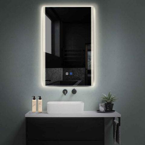 LED Spiegel Vertikal | Touch-Schalter | Anti-Beschlag-Funktion | Neutralweißes Licht - Reyze Seria Edge Model 7