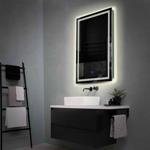 LED Spiegel Vertikal | Touch-Schalter | Neutralweißes Licht - Reyze Seria Minimal Model 1
