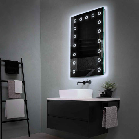 LED Spiegel Vertikal | Wandschalter-Steuerung | Kaltweißes Licht - Reyze Seria Minimal Model 4