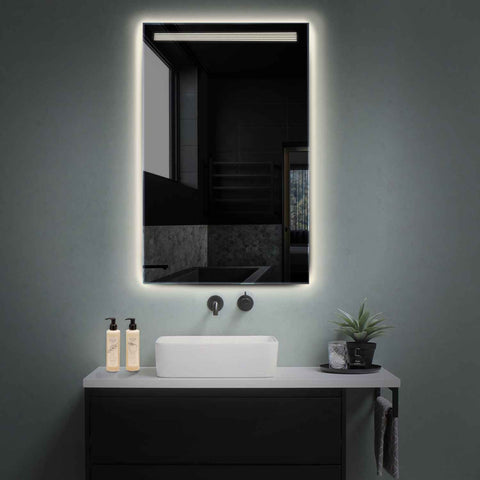 LED Spiegel Vertikal | Wandschalter-Steuerung | Neutralweißes Licht - Reyze Seria Minimal Model 5