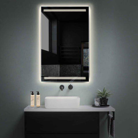 LED Spiegel Vertikal | Wandschalter-Steuerung | Neutralweißes Licht - Reyze Seria Minimal Model 8