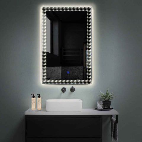 LED Spiegel Vertikal | Touch-Schalter | Neutralweißes Licht - Reyze Seria Official Model 6