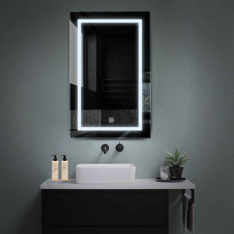 LED Spiegel Vertikal | Touch-Schalter | Kaltweißes Licht - Reyze Seria Salono Model 1