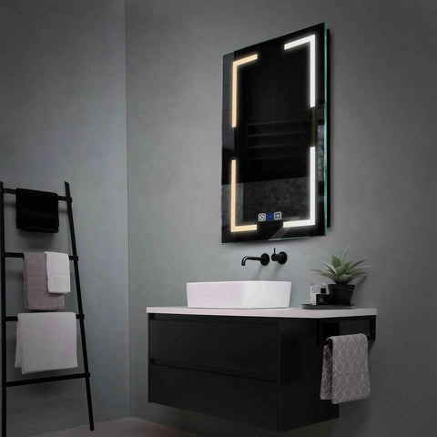 LED Spiegel Vertikal | Touch-Schalter | Anti-Beschlag-Funktion | Einstellbare Farbtemperatur - Reyze Seria Salono Model 2