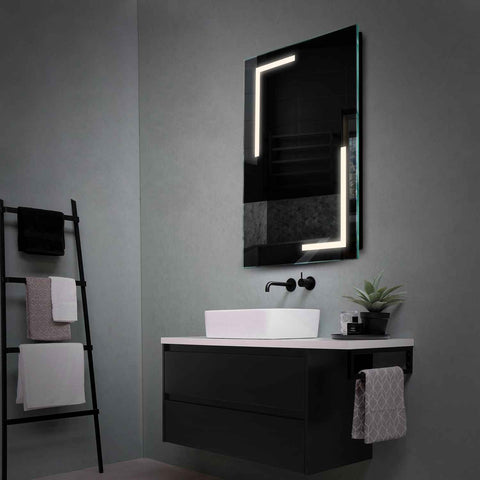 LED Spiegel Vertikal | Wandschalter-Steuerung | Neutralweißes Licht - Reyze Seria Salono Model 3