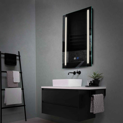 LED Spiegel Vertikal | Touch-Schalter | Anti-Beschlag-Funktion | Neutralweißes Licht - Reyze Seria Salono Model 5