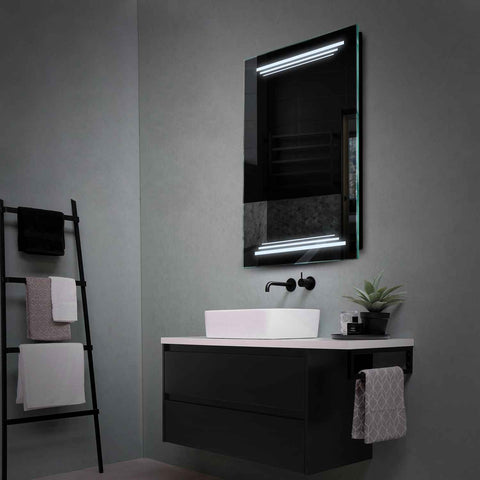 LED Spiegel Vertikal | Wandschalter-Steuerung | Kaltweißes Licht - Reyze Seria Salono Model 7