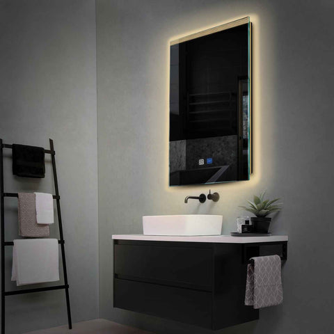 LED Spiegel Vertikal | Touch-Schalter | Anti-Beschlag-Funktion | Warmweißes Licht - Reyze Seria Edge Model 5