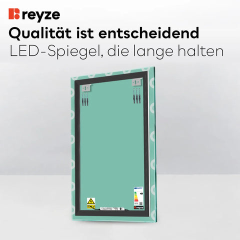 LED Spiegel Vertikal | Wandschalter-Steuerung | Warmweißes Licht - Reyze Seria Edge Model 4