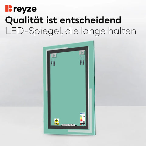LED Spiegel Vertikal | Wandschalter-Steuerung | Neutralweißes Licht - Reyze Seria Minimal Model 2