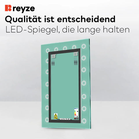 LED Spiegel Vertikal | Wandschalter-Steuerung | Kaltweißes Licht - Reyze Seria Minimal Model 4