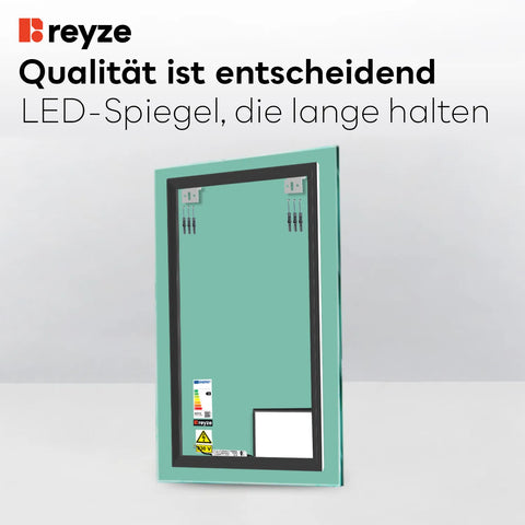 LED Spiegel Vertikal | Wandschalter-Steuerung | Kaltweißes Licht - Reyze Seria Motivated Model 3