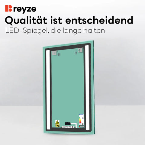 LED Spiegel Vertikal | Touch-Schalter | Neutralweißes Licht - Reyze Seria Salono Model 5