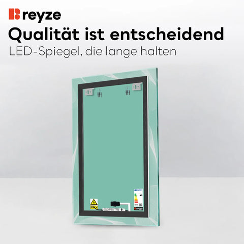 LED Spiegel Vertikal | Touch-Schalter | Kaltweißes Licht - Reyze Seria Simetria Model 2
