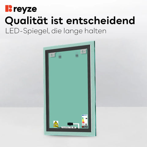 LED Spiegel Vertikal | Touch-Schalter | Warmweißes Licht - Reyze Seria Simetria Model 7